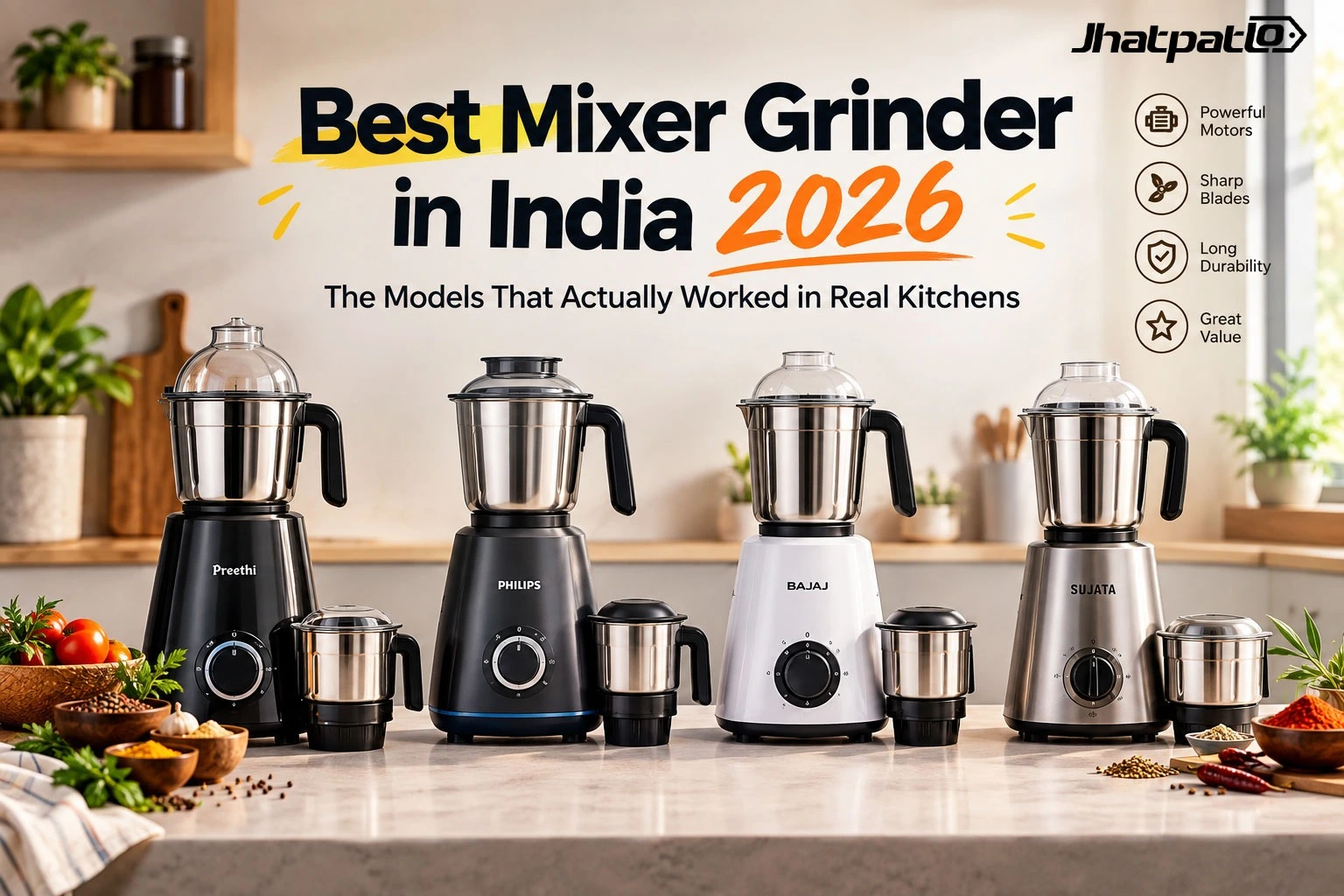 Best Mixer Grinder in India 2026 The Models That Actually Worked in Real Kitchens